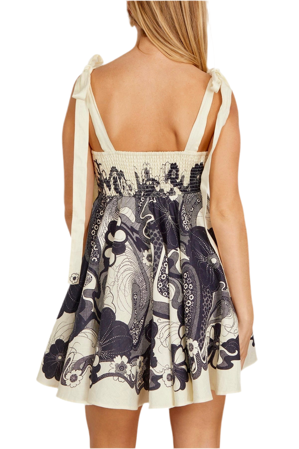 Navy Babydoll Dress