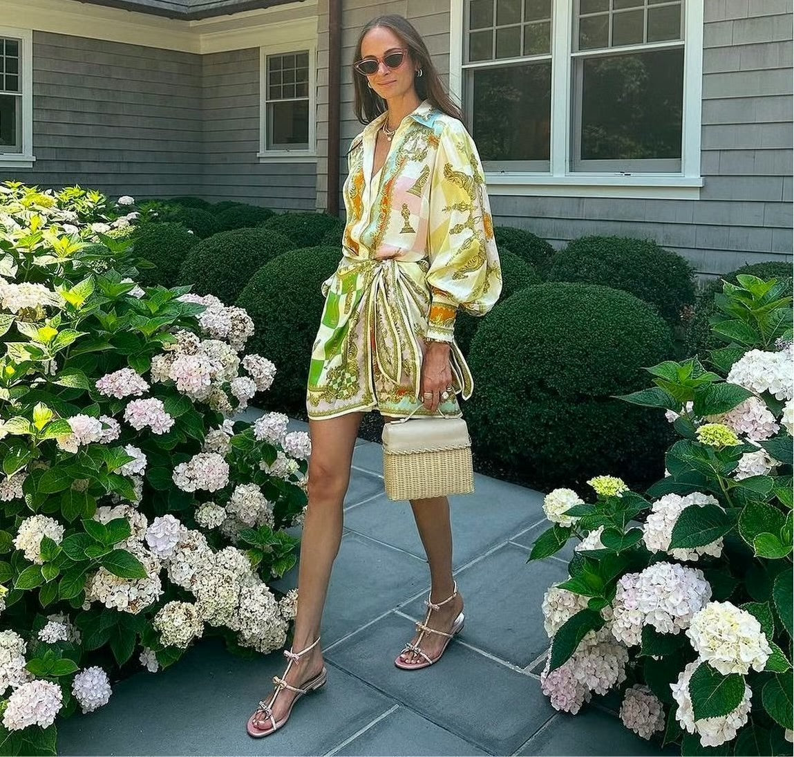 Unique Chess Knot Mini Shirt Dress