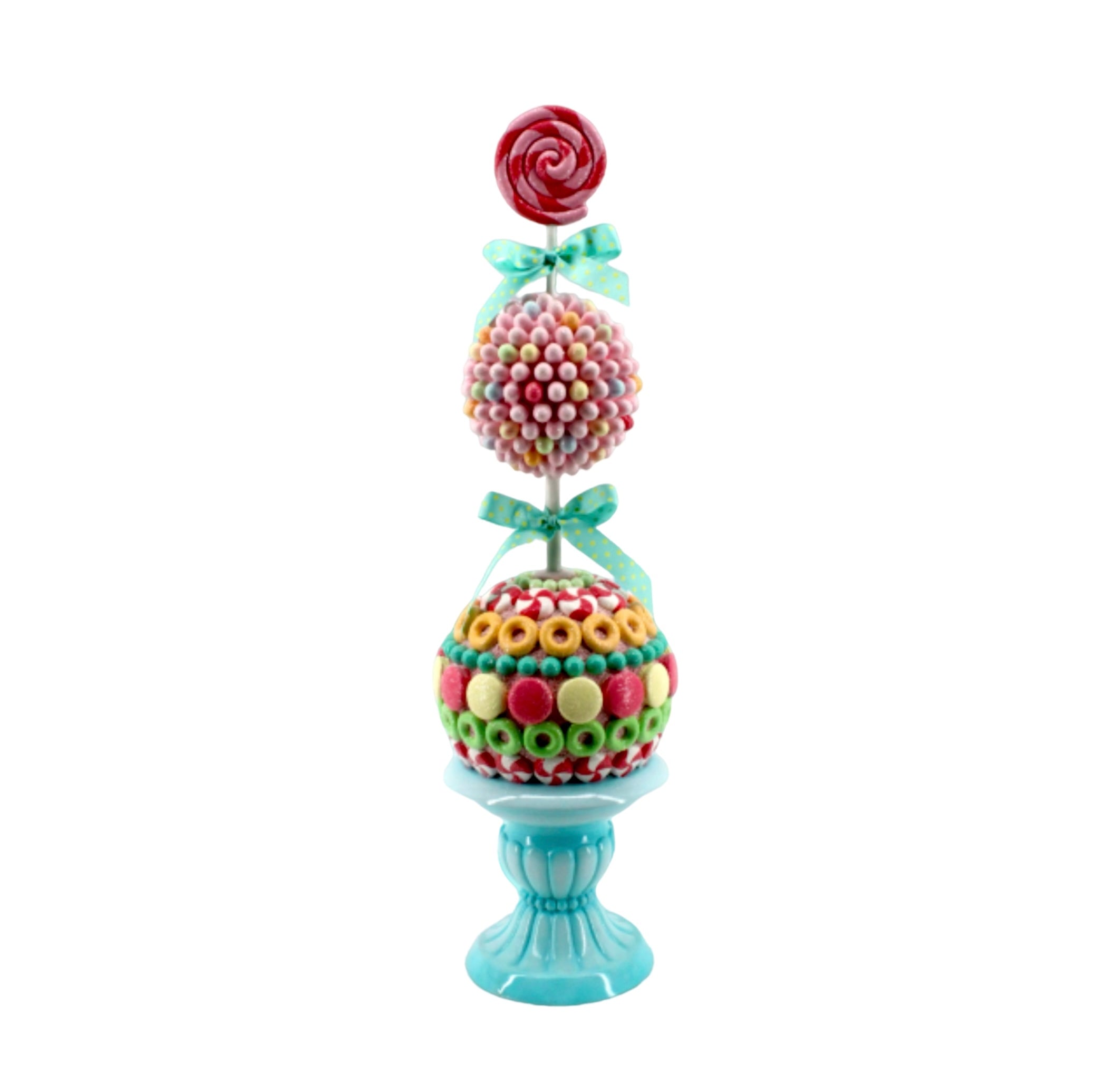 Candy Lollipop Topiary Blue