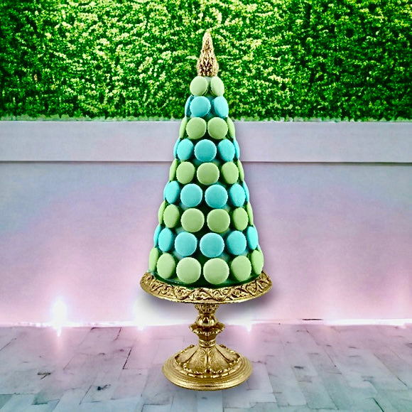 Blue and Green Macaron Tree