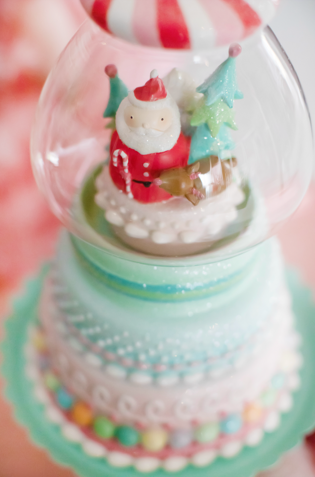 Candy Machine with Santa Figurine