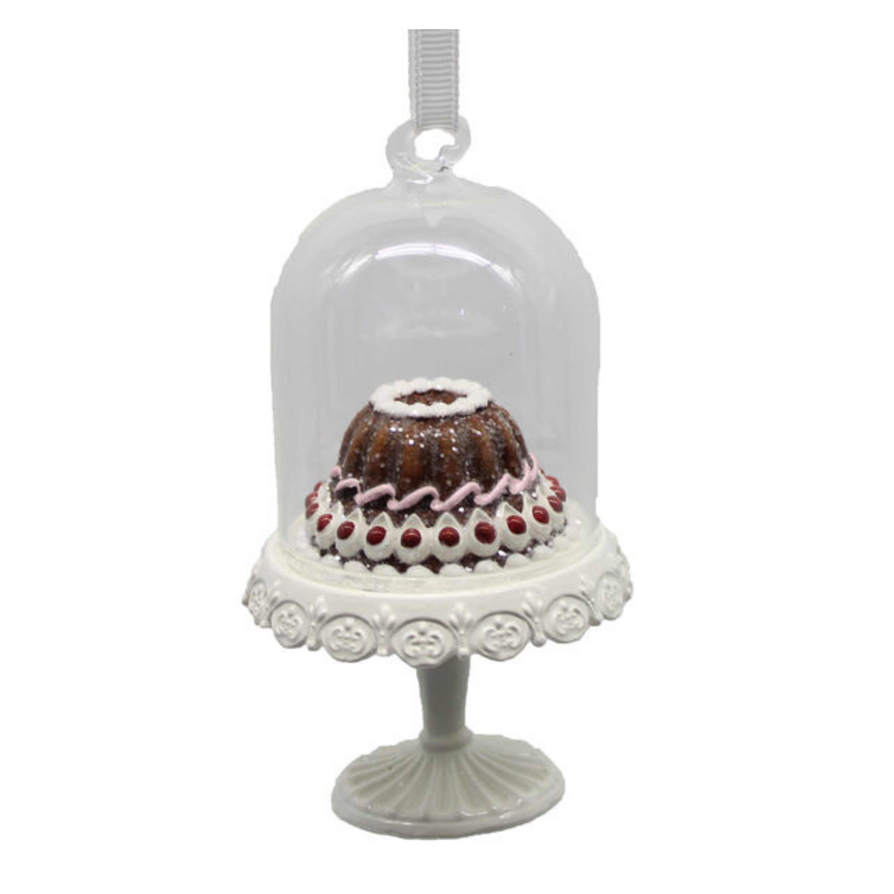 Chocolate Gingerbread Cake in Cloche Orn