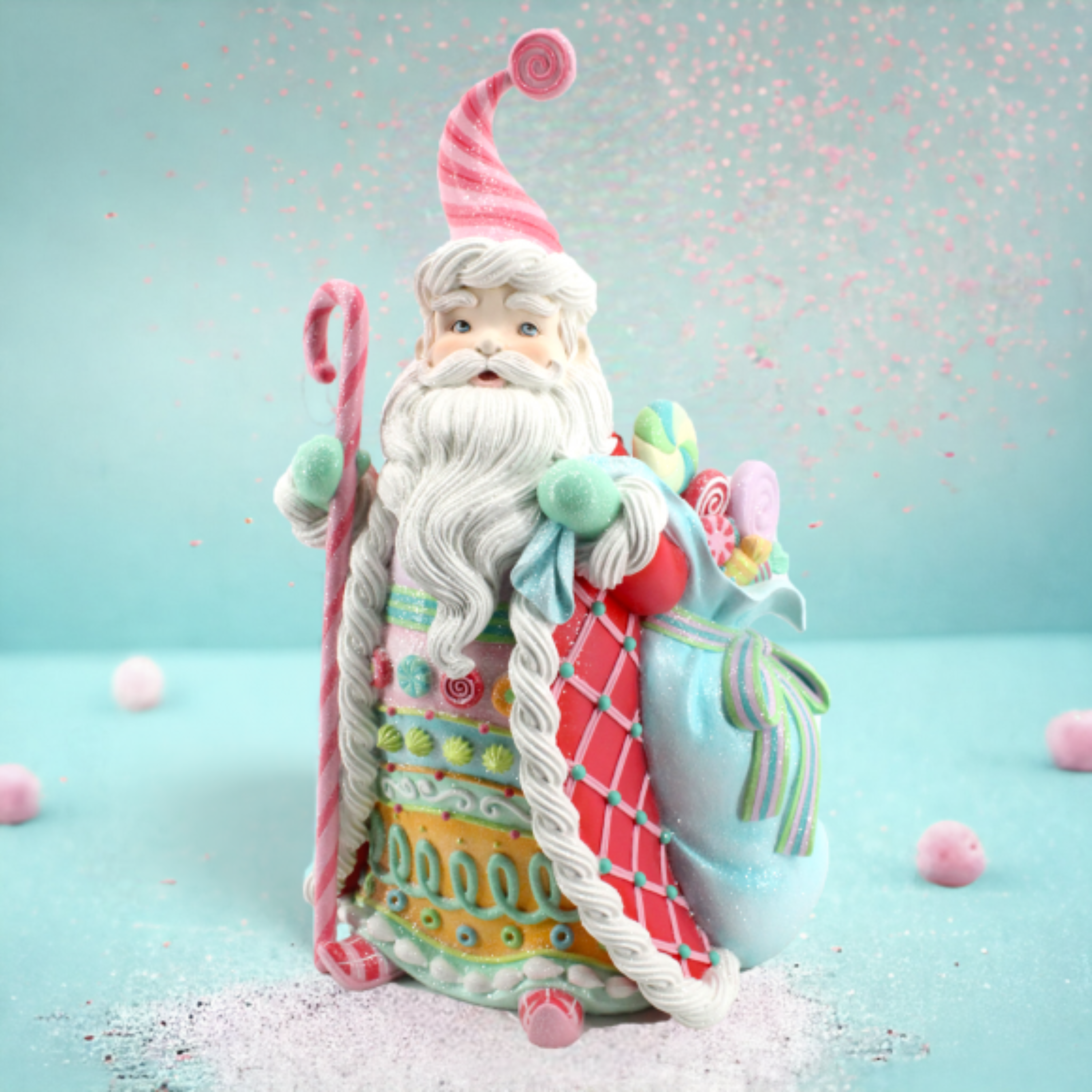 Candy Santa Figurine