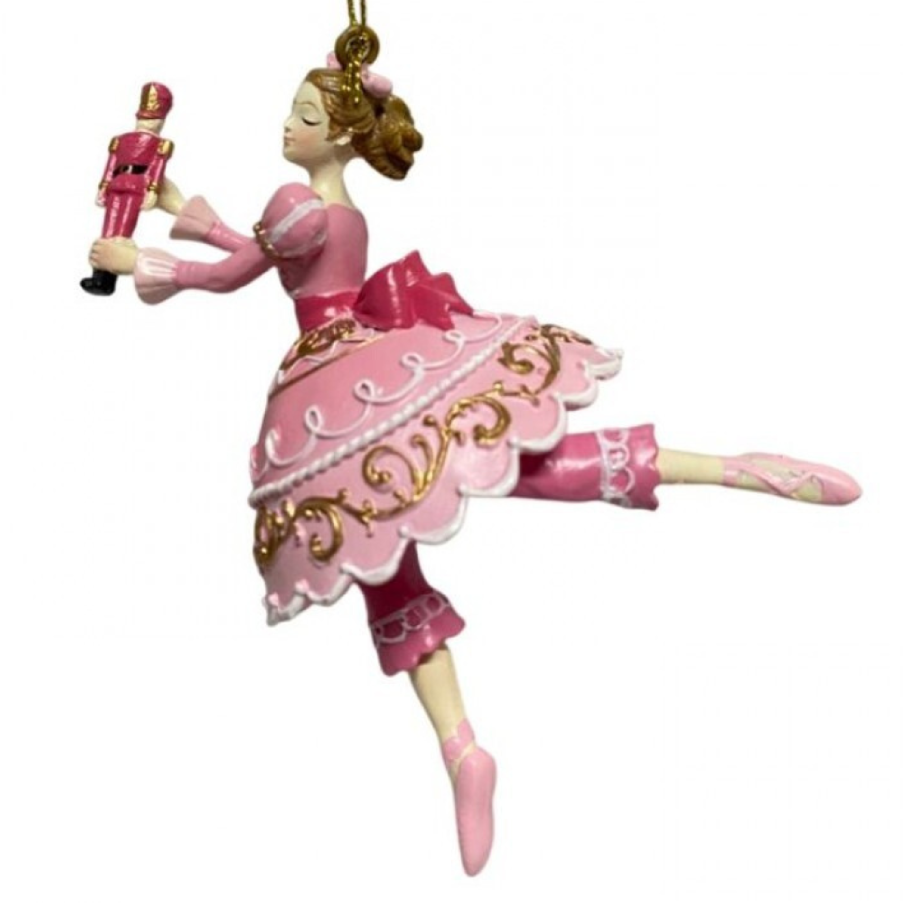 Cake Lady w/Nutcracker Orn Set/4