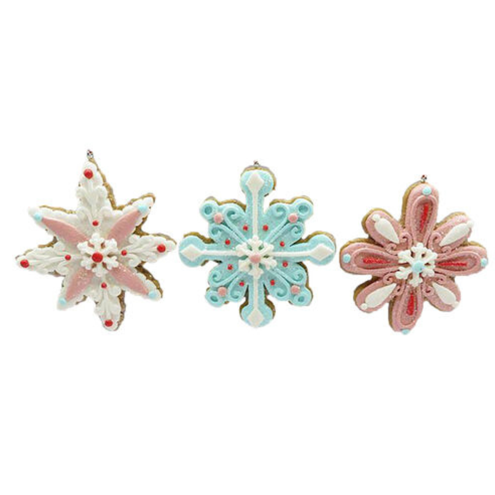 Candy Cookie Snowflakes Ornaments